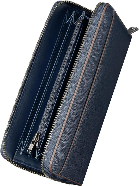 財布 メンズ 長財布 本革 スキミング防止 カード15枚収納 お札 小銭入れ 通帳ポケット 一流の革職人が作る スタイリッシュ 大容量 サイフ ビジネス 牛革